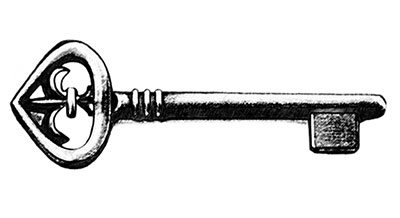 Tuscany Leather Key symbol of Florence