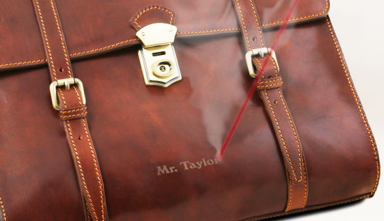 Tuscany Leather Laser Engraving
