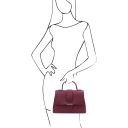 TL Bag Bolso Noche en Piel Bordeaux TL142156