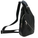 Kevin Sac Bandoulière en Cuir Noir TL142195