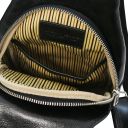 Kevin Sac Bandoulière en Cuir Noir TL142195