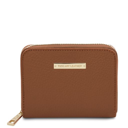 Kore Esclusivo Portafogli in Pelle zip Around Cognac TL142321