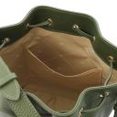 TL Bag Borsa Secchiello in Pelle Verde Foresta TL142311