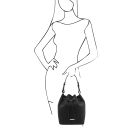 TL Bag Leather Bucket bag Black TL142311