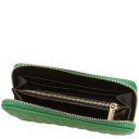 Penelope Elégant Portefeuille en Cuir Souple Entièrement Zippée Vert TL142316