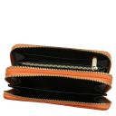 Ada Portafoglio in Pelle Morbida con Doppia zip Around Arancio TL142349
