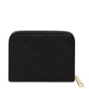 Teti Elégant Portefeuille en Cuir Souple Entièrement Zippée Noir TL142319