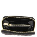 Teti Elégant Portefeuille en Cuir Souple Entièrement Zippée Noir TL142319