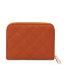 Teti Elégant Portefeuille en Cuir Souple Entièrement Zippée Orange TL142319
