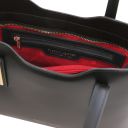 Olimpia Ledertasche aus Leder - Klein Schwarz TL141521
