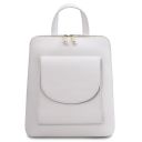 TL Bag Petite sac à dos en Cuir Pour Femme Blanc TL142092