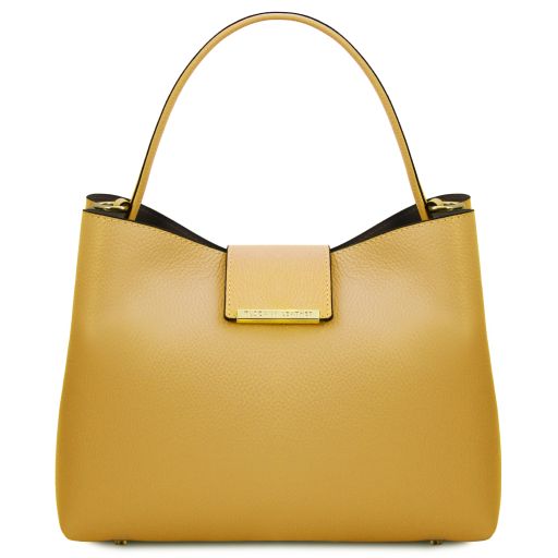 Clio Borsa Secchiello in Pelle Giallo pastello TL142356