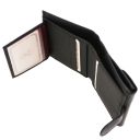 Calliope Exclusive 3 Fold Leather Wallet for Women With Coin Pocket Black TL142058