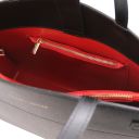 Musa Shopping Tasche aus Leder Schwarz TL142382