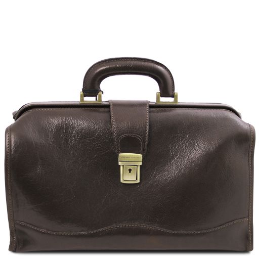 Raffaello Doctor Leather bag Dark Brown TL140636