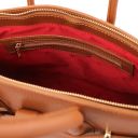 TL Bag Leather Handbag With Golden Hardware Cognac TL141529