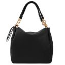 Amy Shopping Tasche aus Weichem Leder Schwarz TL142385