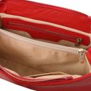 Elettra Sac Bandoulière en Cuir Souple Rouge Lipstick TL142353