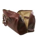 Lisbona Travel Leather Duffle bag - Small Size Brown TL141658