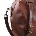 Lisbona Travel Leather Duffle bag - Small Size Brown TL141658