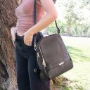 TL Bag Soft Leather Backpack for Women Black TL141376
