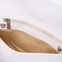 TL Bag Clutch aus Leder Weiß TL141990