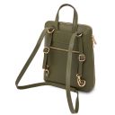 TL Bag Small Leather Backpack for Women Forest Green TL142092
