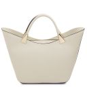 TL Bag Handtasche aus Leder Beige TL142287