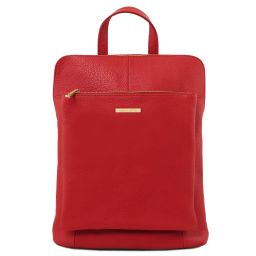 TL Bag Mochila Para Mujer en Piel Suave Rojo Lipstick TL141682
