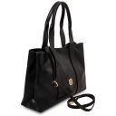 Callie Sac Bandoulière en Cuir Souple Noir TL142415