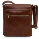 Jimmy Bolso Para Hombre en Piel con Bolsillo Delantero Marrón TL141407