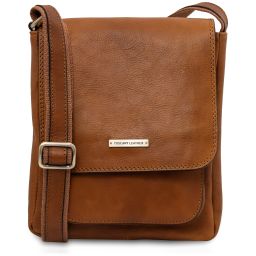 Jimmy Bolso Para Hombre en Piel con Bolsillo Delantero Natural TL141407