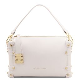 Praline Bolso a Mano en Piel Morbida Blanco TL142422