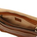 TL Messenger Two Compartments Leather Shoulder bag - Large Size Natural TL142430