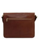 TL Messenger Sac Bandoulière en Cuir 2 Compartiments - Grand Modèle Marron TL142430