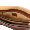TL Messenger Sac Bandoulière en Cuir 2 Compartiments - Grand Modèle Marron TL142430
