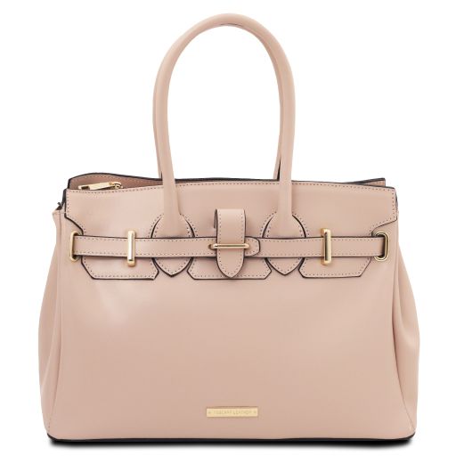 TL Bag Bolso a Mano en Piel Nude TL140530