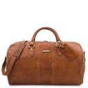 Lisbona Sac de Voyage en Cuir - Grand Modèle Naturel TL141657