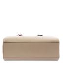 TL Bag Schultertasche aus Leder Beige TL142037