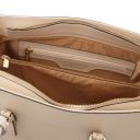 TL Bag Schultertasche aus Leder Beige TL142037