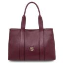 Callie Soft Leather Shoulder bag Bordeaux TL142415