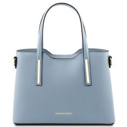 Olimpia Leather Tote - Small Size Светло-голубой TL141521