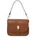 Nausica Sac Bandoulière en Cuir Cognac TL141598