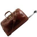 Bora Bora Set Trolley da Viaggio in Pelle Marrone TL3072