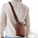 Mark Leather Crossbody Bag Телесный TL142428