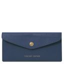 Cartera Tipo Sobre en Piel Azul oscuro TL142322