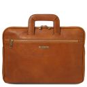 Caserta Document Leather Briefcase Natural TL142449