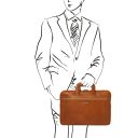 Caserta Document Leather Briefcase Natural TL142449