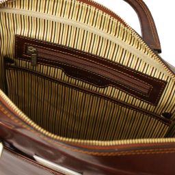 Urbino Кожаный портфель для ноутбука с передним карманом Темно-синий TL141241