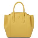Tulipan Sac à Main en Cuir Jaune pastel TL141727